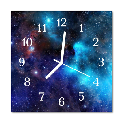 Glasuhr Küchenuhr Sterne Himmel