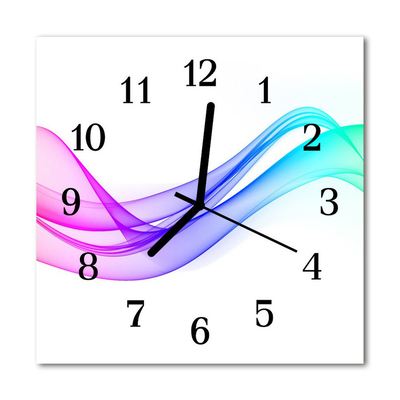 Glasuhr Küchenuhr Abstrakte Linien