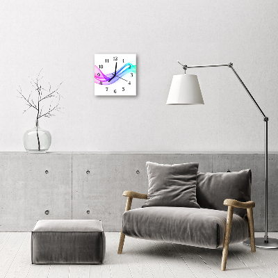 Glasuhr Küchenuhr Abstrakte Linien