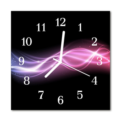 Glasuhr Küchenuhr Abstrakte Linien