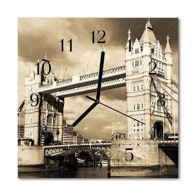 Glasuhr Küchenuhr Brücke London