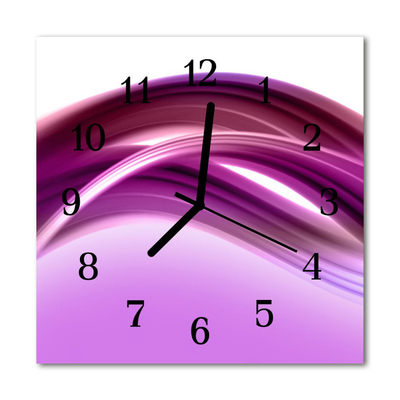 Glasuhr Küchenuhr Abstrakte Linien