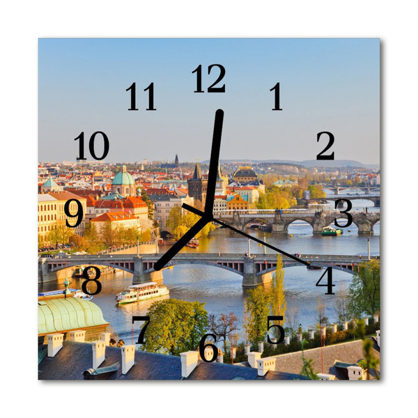Glasuhr Küchenuhr Stadt Prag