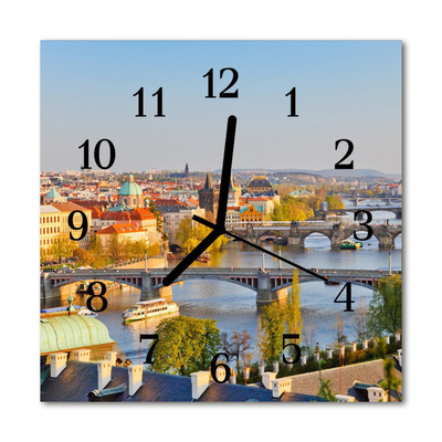 Glasuhr Küchenuhr Stadt Prag