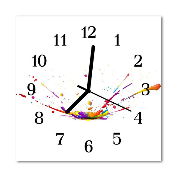Glasuhr Küchenuhr Flecken