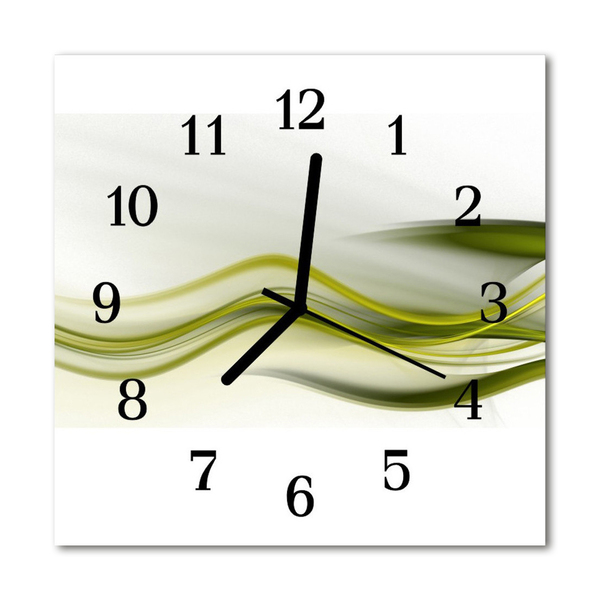 Glasuhr Küchenuhr Abstrakte Linien