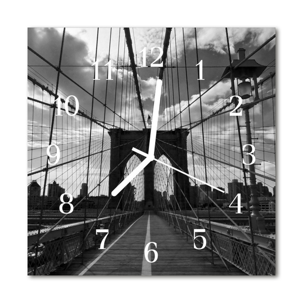 Glasuhr Küchenuhr Brücke