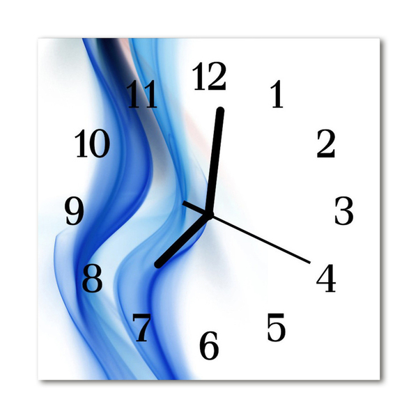 Glasuhr Küchenuhr Abstrakter Rauch