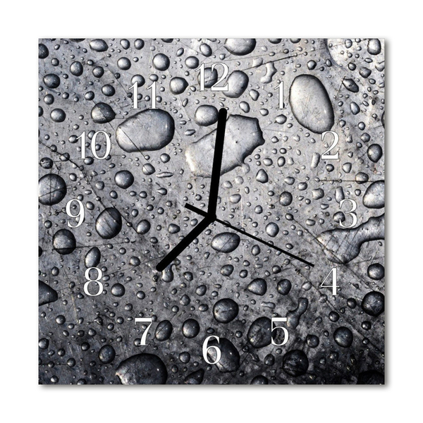Glasuhr Küchenuhr Tropfen