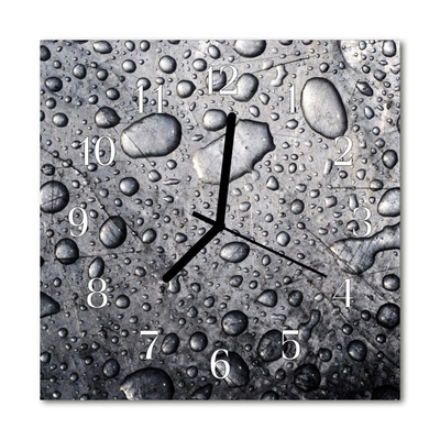 Glasuhr Küchenuhr Tropfen