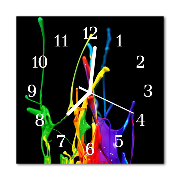 Glasuhr Küchenuhr Farbe