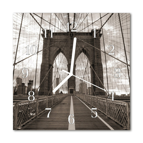 Glasuhr Küchenuhr Brücke