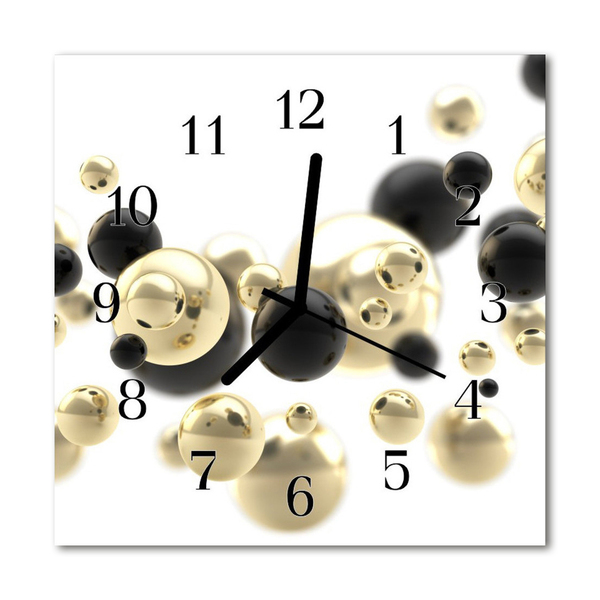 Glasuhr Küchenuhr Abstrakt