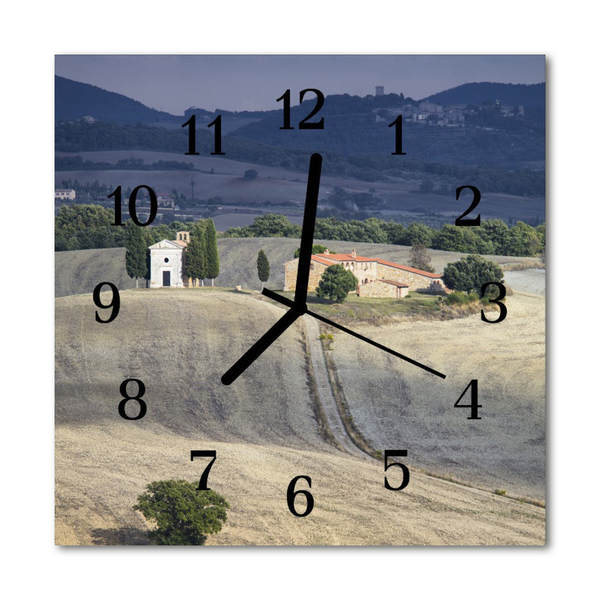 Glasuhr Küchenuhr Landschaft