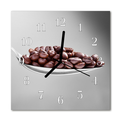 Glasuhr Küchenuhr Löffel Kaffee