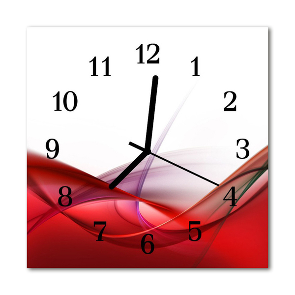 Glasuhr Küchenuhr Abstrakt