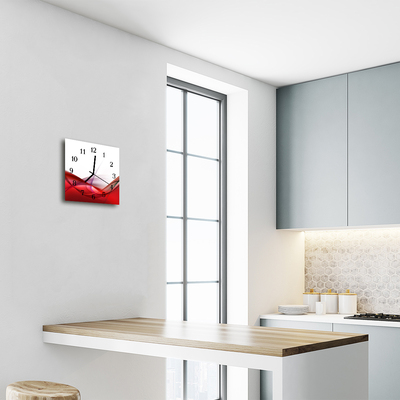 Glasuhr Küchenuhr Abstrakt
