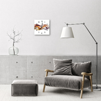Glasuhr Küchenuhr Abstrakt
