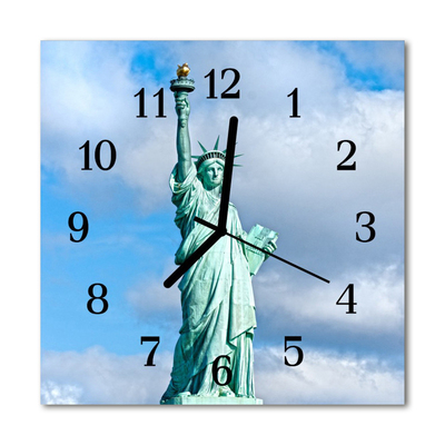 Glasuhr Küchenuhr Freiheitsstatue