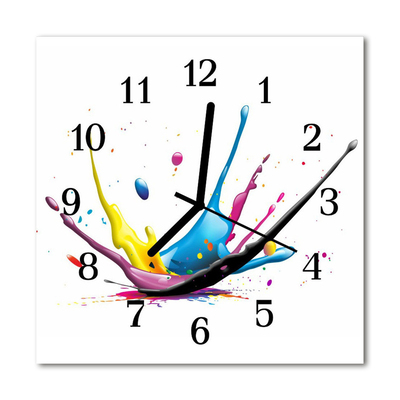 Glasuhr Küchenuhr Farbe