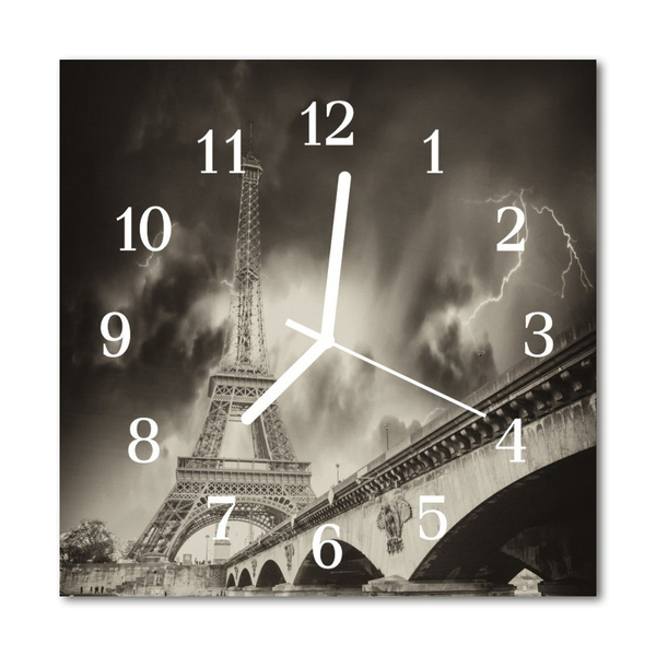 Glasuhr Küchenuhr Paris