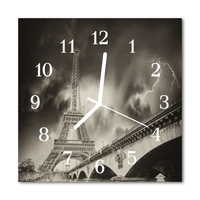 Glasuhr Küchenuhr Paris