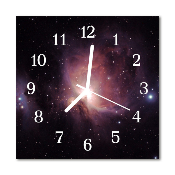 Glasuhr Küchenuhr Weltraum