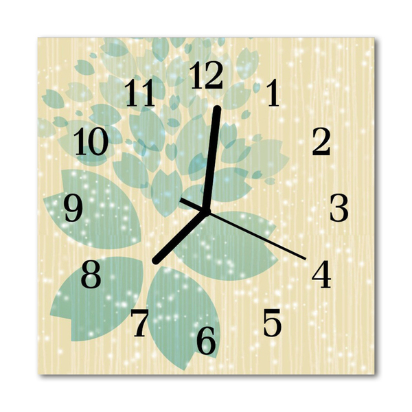 Glasuhr Küchenuhr Abstrakt