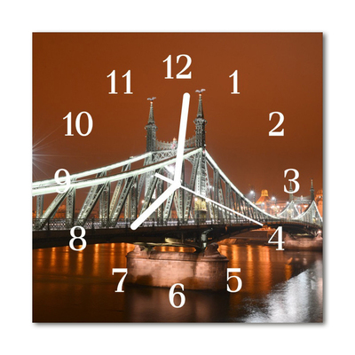 Glasuhr Küchenuhr Brücke