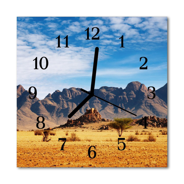 Glasuhr Küchenuhr Gebirge