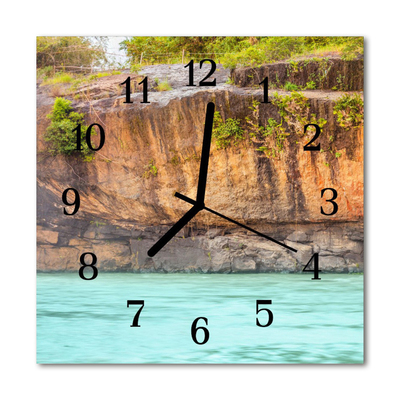 Glasuhr Küchenuhr Klippe