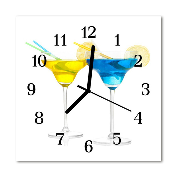 Glasuhr Küchenuhr Cocktail