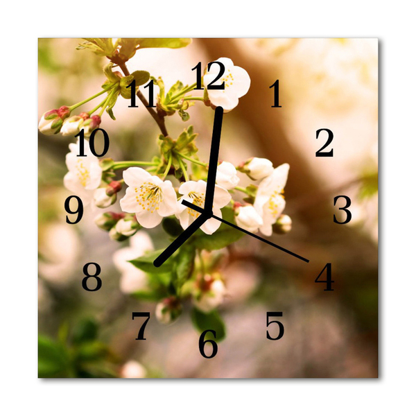 Glasuhr Wanduhr Natur