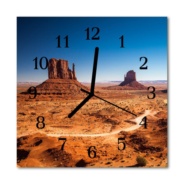 Glasuhr Wanduhr Wildnis