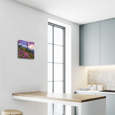 Glasuhr Wanduhr Landschaft