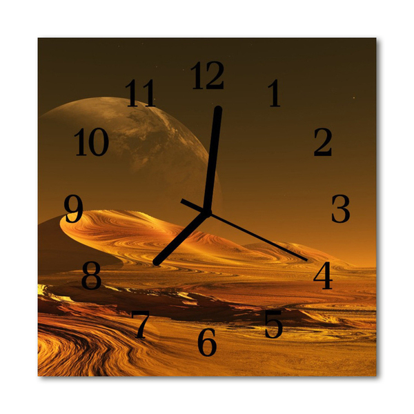 Glasuhr Wanduhr Wildnis
