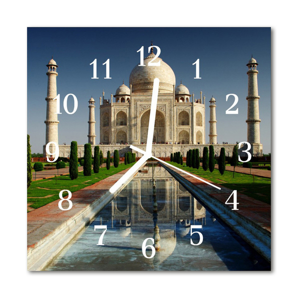 Glasuhr Wanduhr Taj Mahal