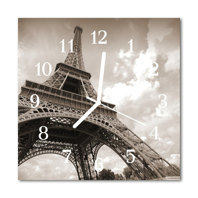 Glasuhr Wanduhr Paris
