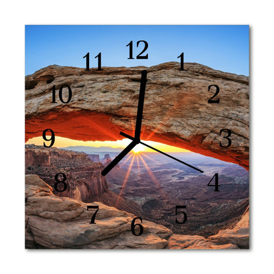 Glasuhr Wanduhr Grand Canyon