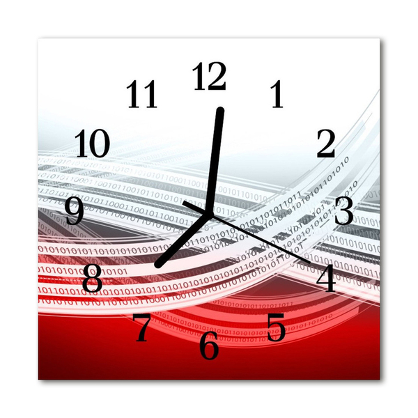 Glasuhr Wanduhr Abstrakt