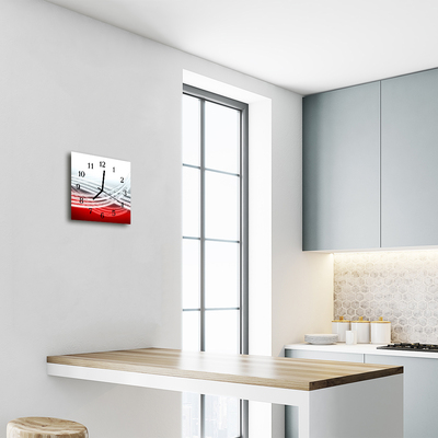 Glasuhr Wanduhr Abstrakt