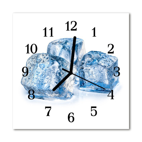 Glasuhr Wanduhr Eis