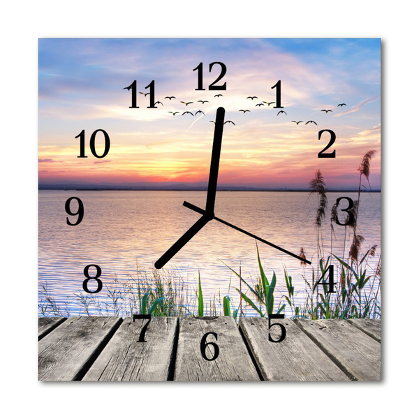 Glasuhr Wanduhr See