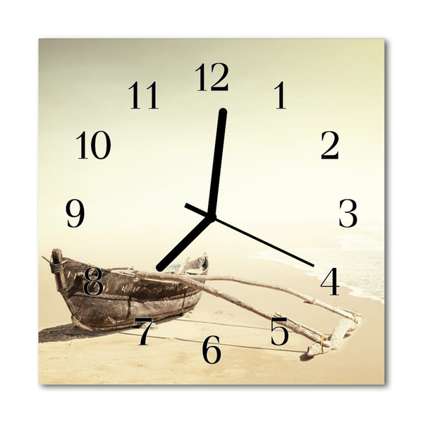 Glasuhr Wanduhr Boot