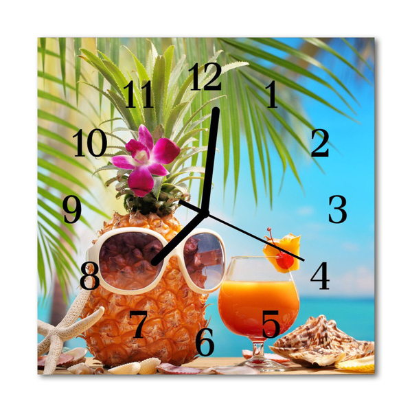 Glasuhr Wanduhr Urlaub