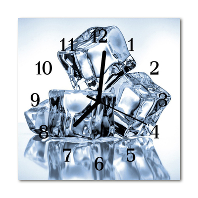 Glasuhr Wanduhr Eis