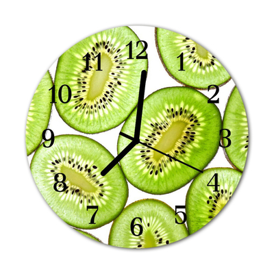 Glasuhr Küchenuhr Kiwi