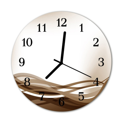 Glasuhr Küchenuhr Abstrakte Linien