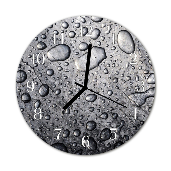 Glasuhr Küchenuhr Tropfen