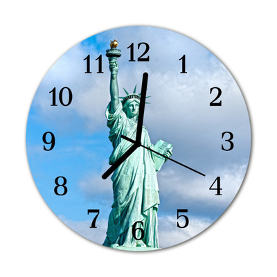 Glasuhr Küchenuhr Freiheitsstatue